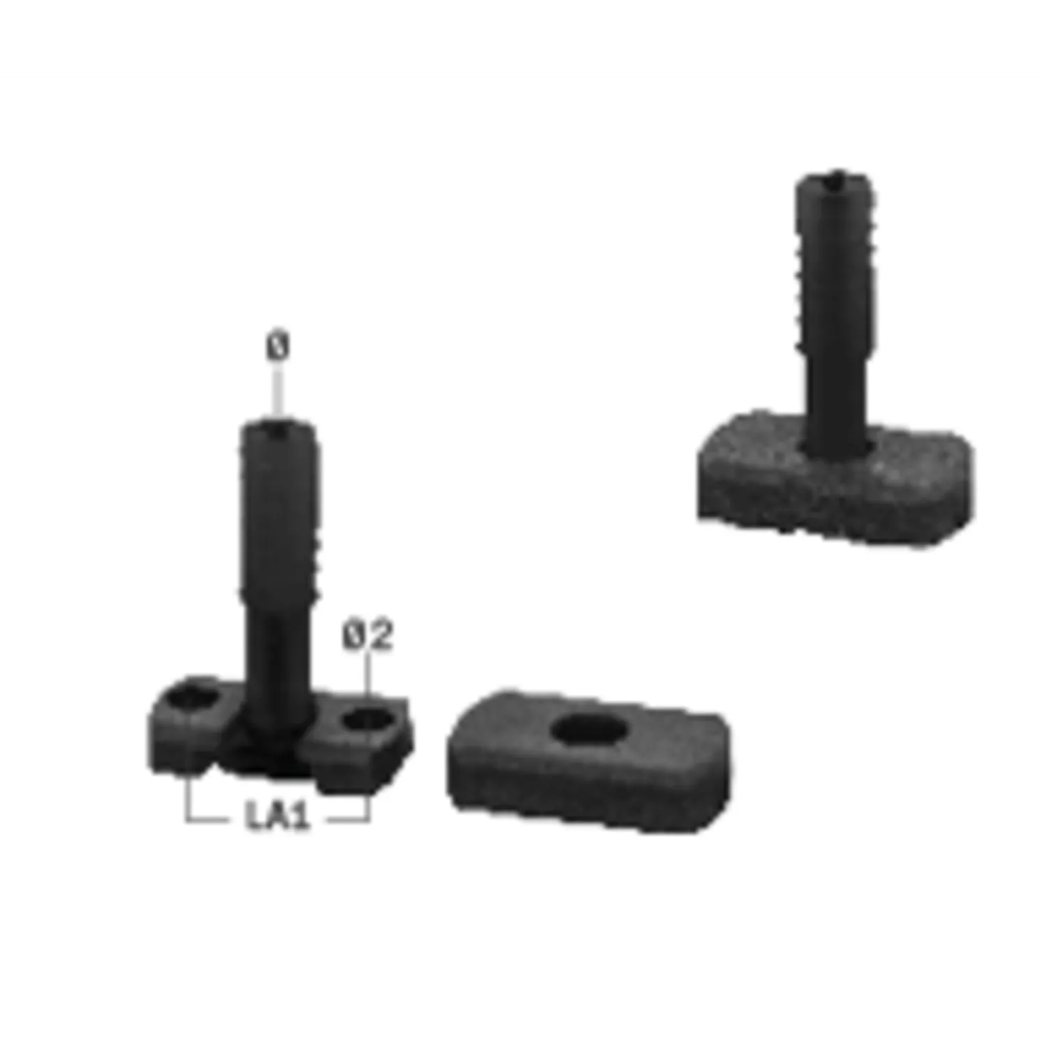 HS Sprenger Rubbergelenk Demontabel 16 mm RVS
