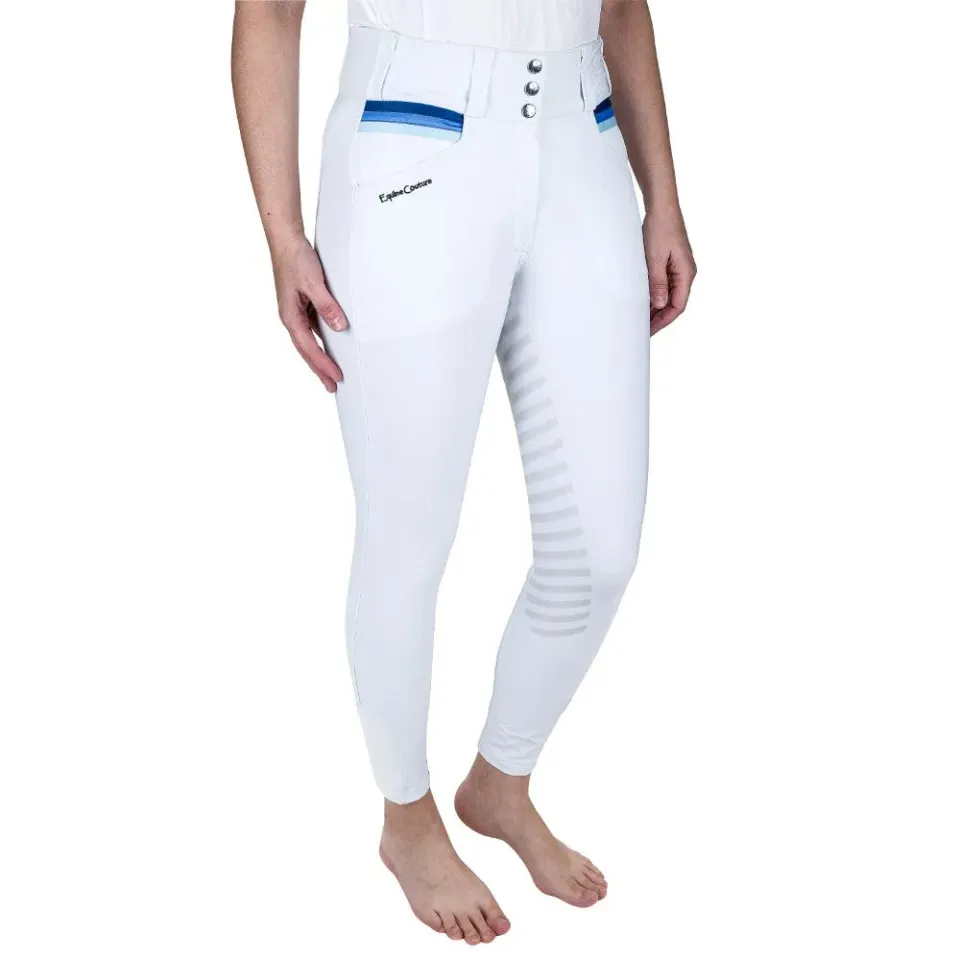 Equine Couture Gradient rijbroek White-Blue streep