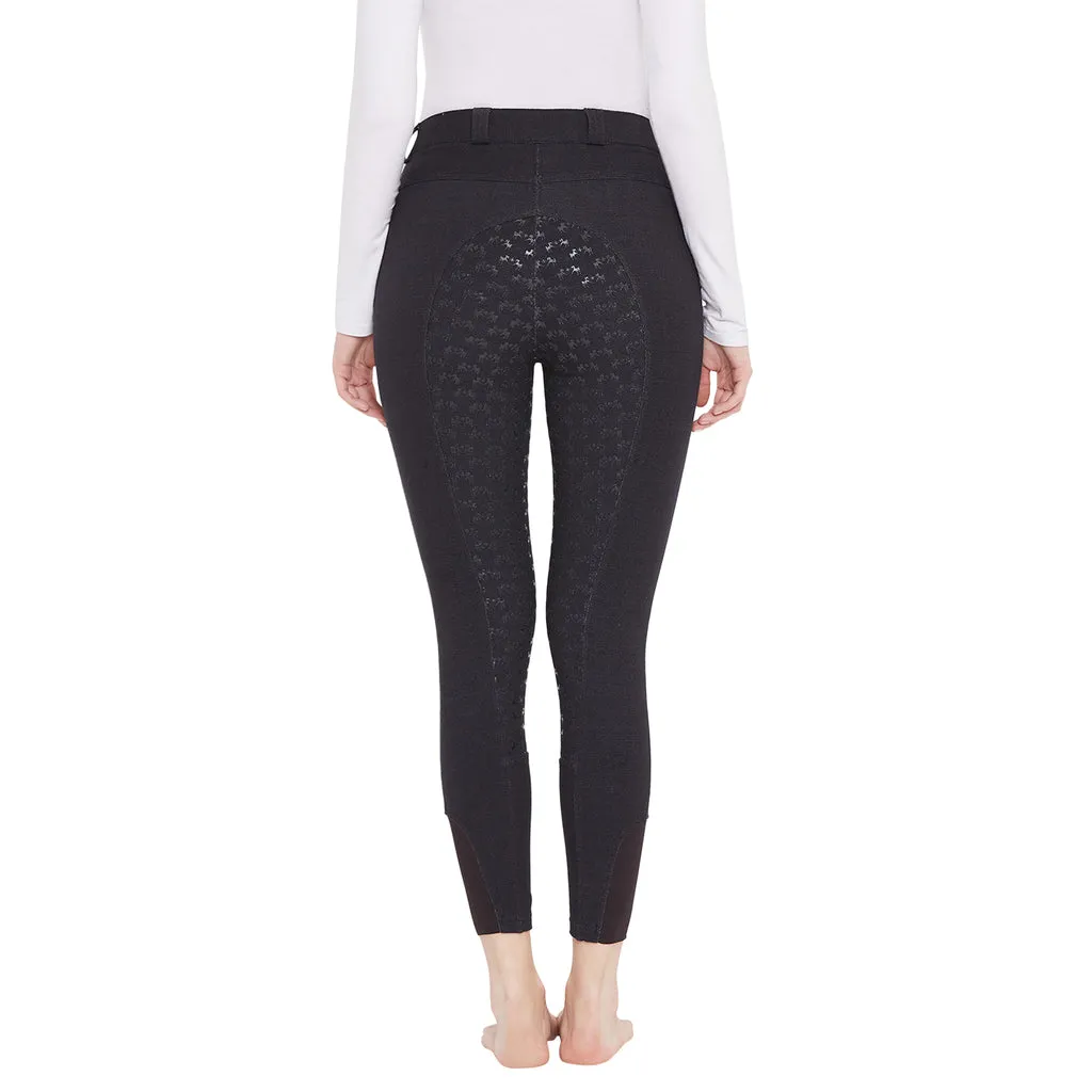 Equine Couture Heather Silicone rijbroek zwart full seat
