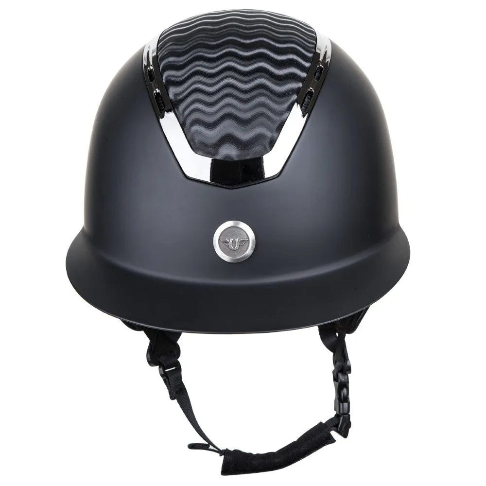 TuffRider Ultimate Wide Brim rijhelm zwart zonneklep