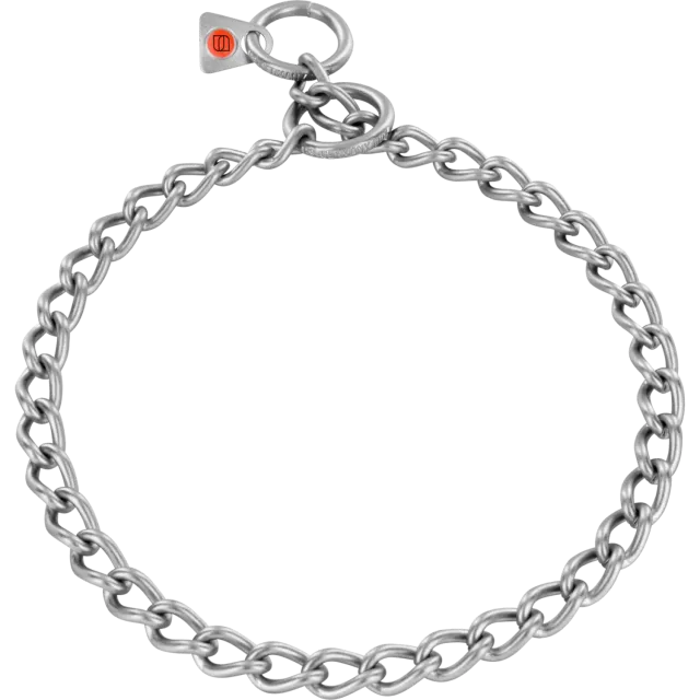 HS Sprenger hondenketting rond 55 cm 3,0 mm rvs mat