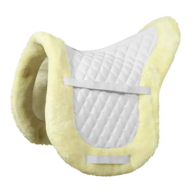 TuffRider Sherpa Fleece zadeldek wit gevoerd STD