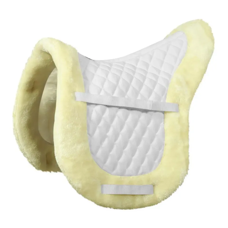 TuffRider Sherpa Fleece zadeldek wit gevoerd STD
