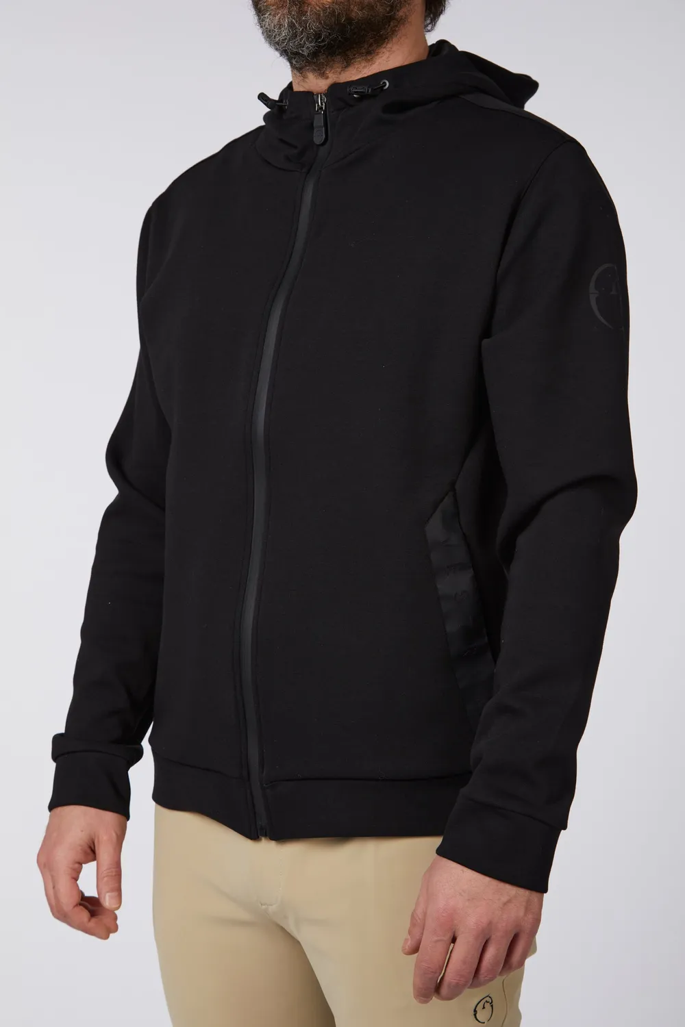 Vestrum Brindisi heren hoodie zwart bielastisch