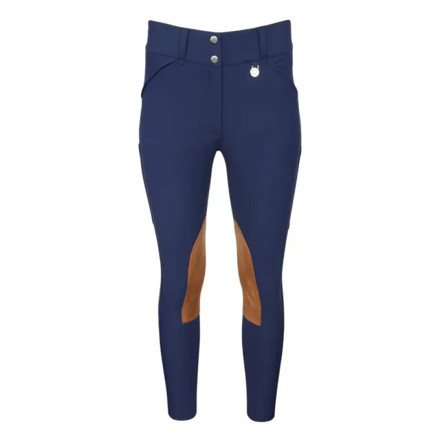 Dapplebay Sport Knee Patch rijbroek navy compressie
