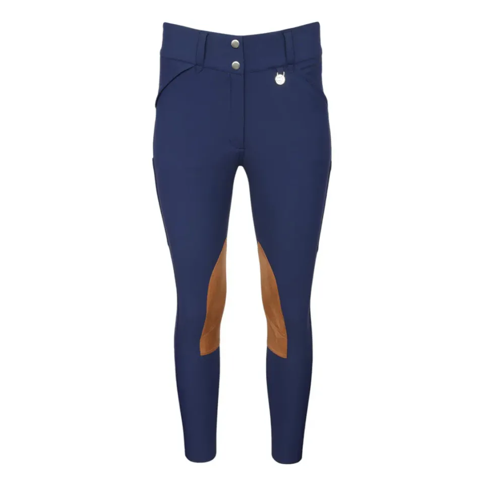 Dapplebay Sport Knee Patch rijbroek navy compressie