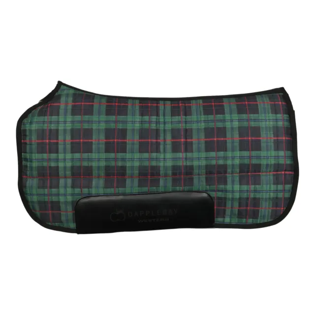 Dapplebay Holiday Plaid western zadelpad groen ruit