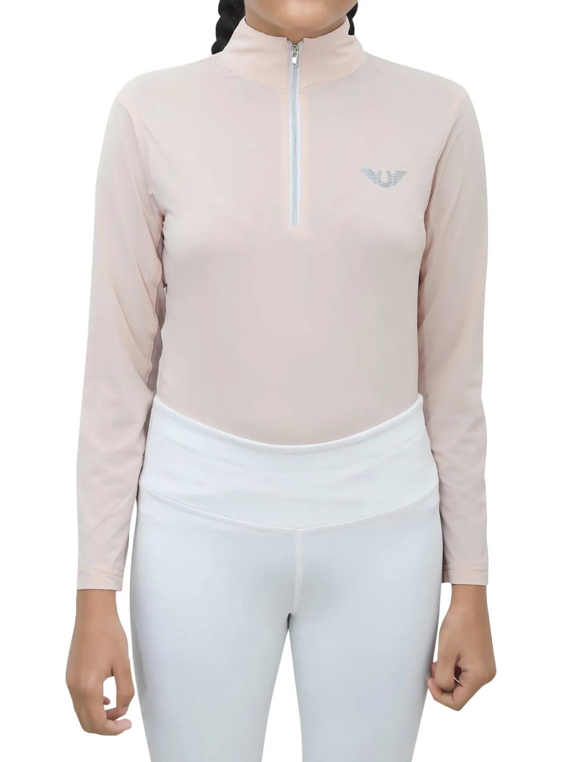 TuffRider Kirby Icefil zonneshirt zwart kids UPF50