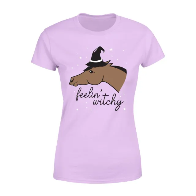 Dapplebay Feelin Witchy T-shirt lavender katoen limited