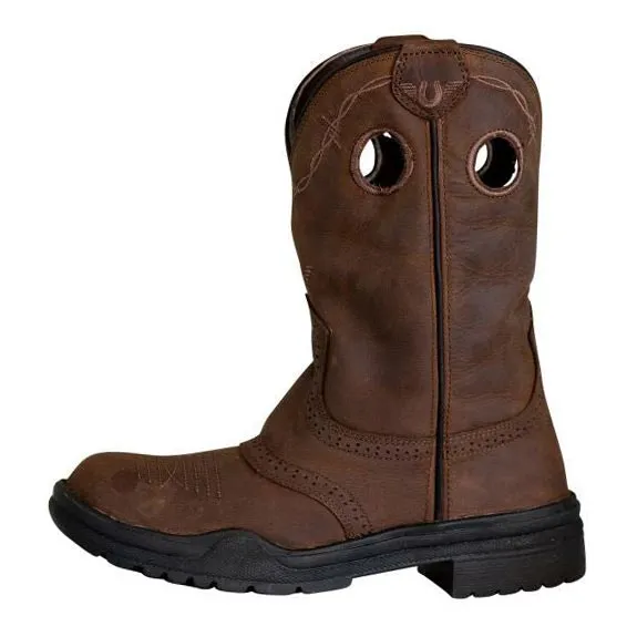 TuffRider Leigh westernlaarzen bruin rondneus leer