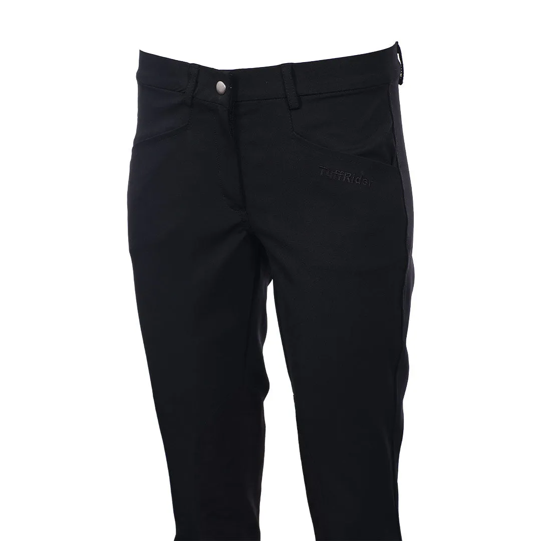 TuffRider Kentucky rijbroek kniezit Black suède dames