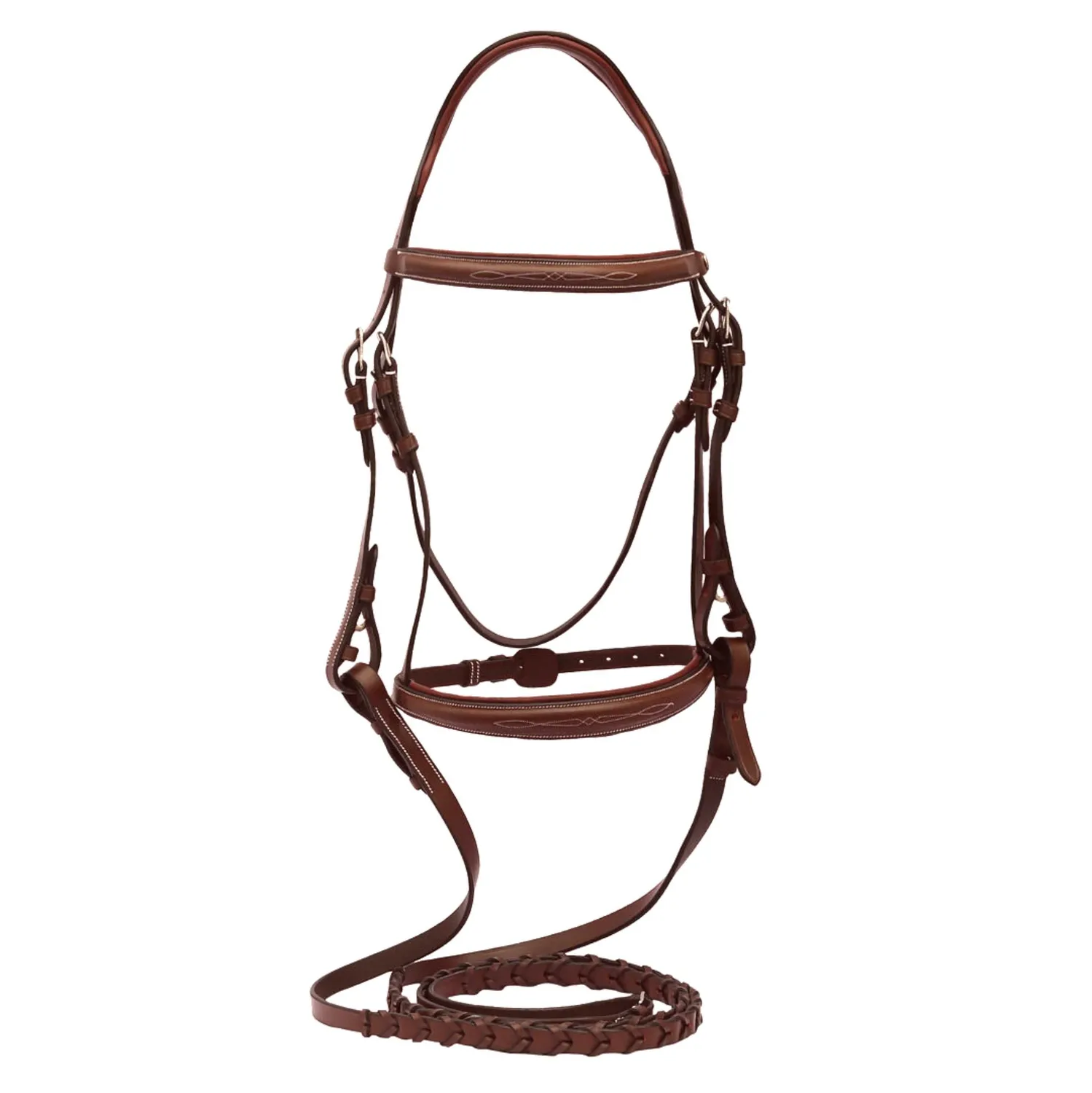 Henri de Rivel Pro Mono-Crown hoofdstel Havana Cob
