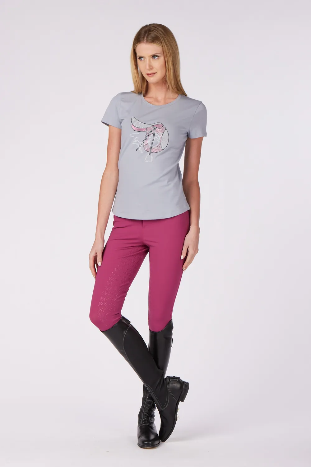 Vestrum Okinawa dames t-shirt strass zadel