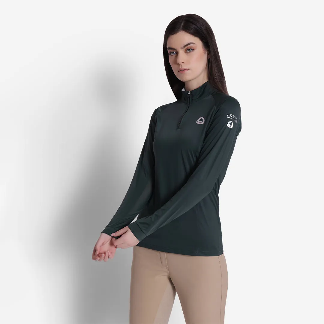 Lettia EquiFine zonneshirt dames lange mouw UPF50+
