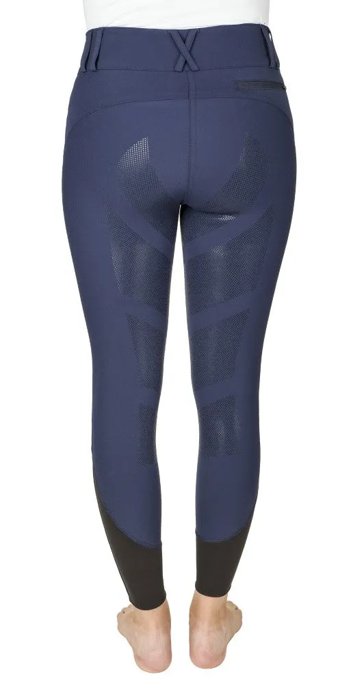 Equine Couture Charlotte Silicone Full Seat rijbroek lichtgrijs