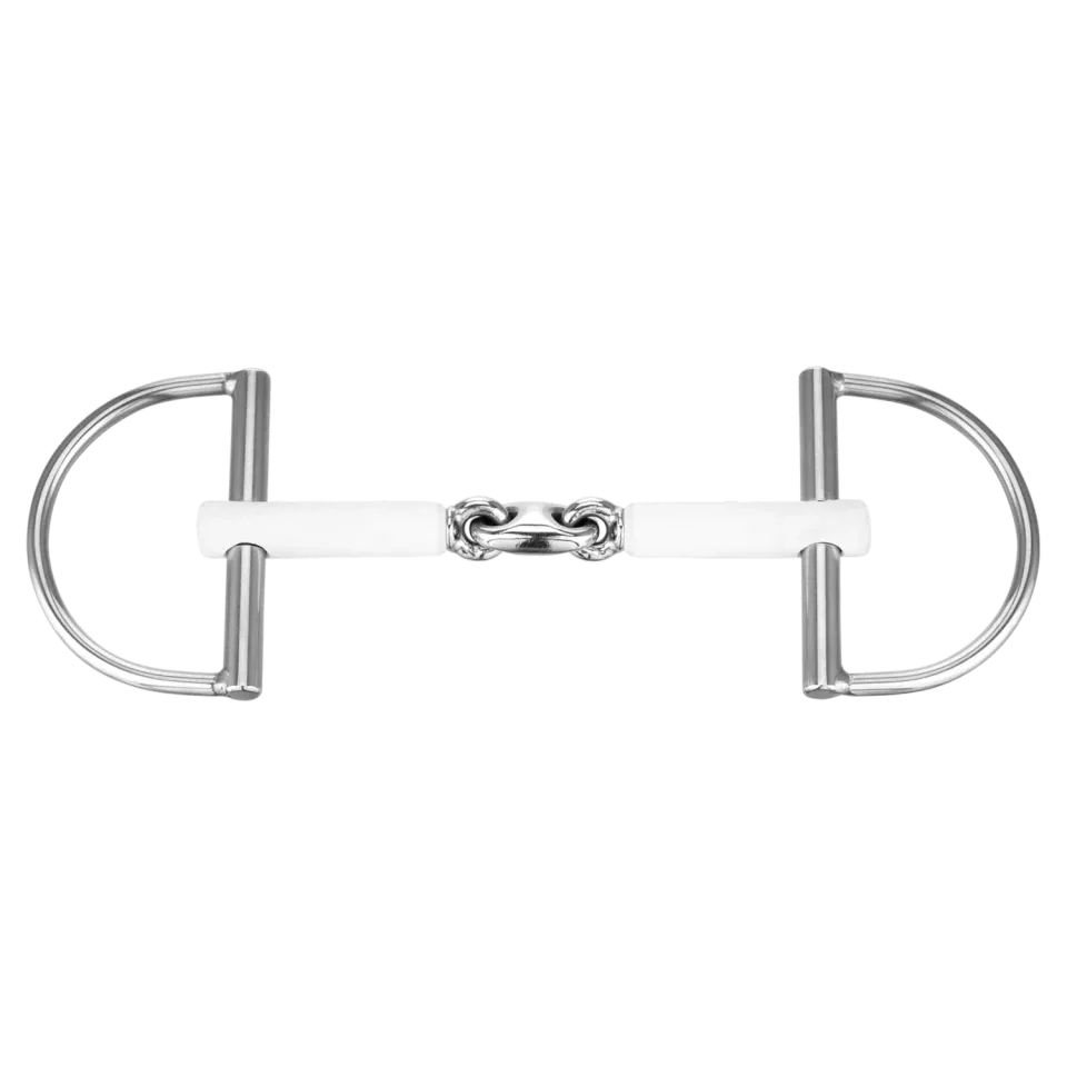 HS Sprenger Nathe D-ring bit dubbel gebroken 15 mm 130 mm
