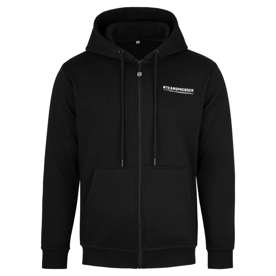 Herm Sprenger Signature hoodie met rits unisex M katoen zwart