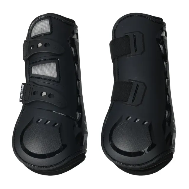 TuffRider Airflow Iron Man peesbeschermers zwart