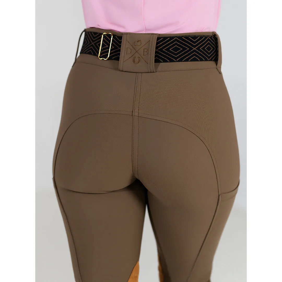 Dapplebay Sport Suede Knee Patch rijbroek Chestnut