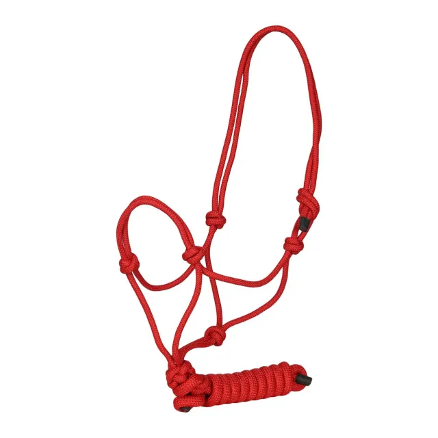 TuffRider Rugged touwhalster met leadrope rood horse