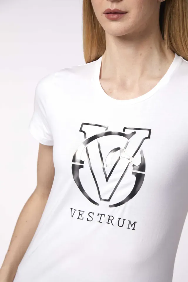 Vestrum Ibiza Dames T-Shirt Wit Katoen Ademend
