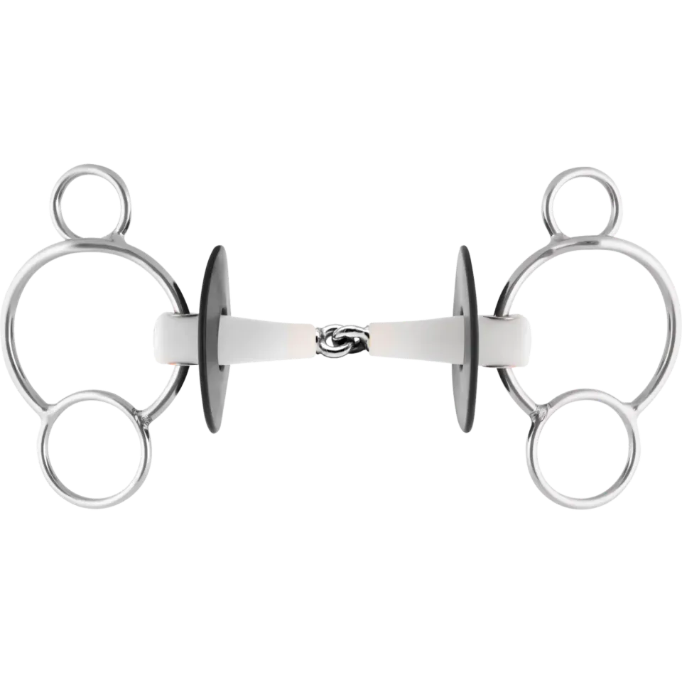 HS Sprenger Nathe 3-Ring Gebit 18 mm 135 mm enkel gebroken