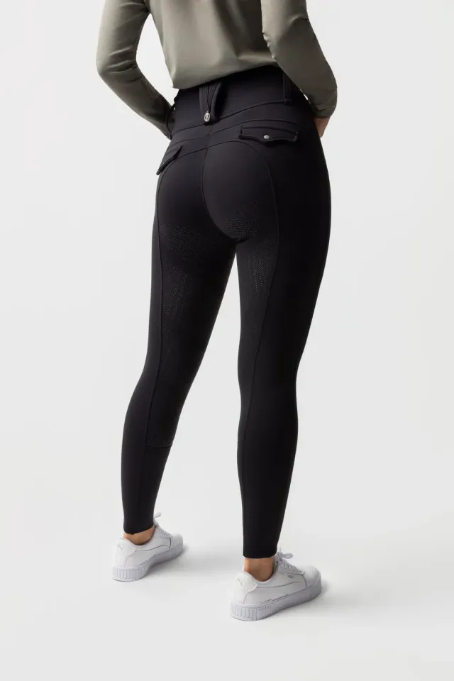 Horze Chiara thermo rijbroek full grip zwart 44