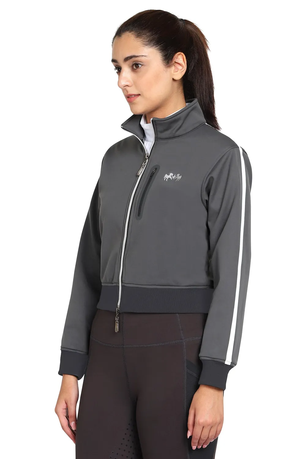 Equine Couture Pippa Cropped dames rijjas charcoal