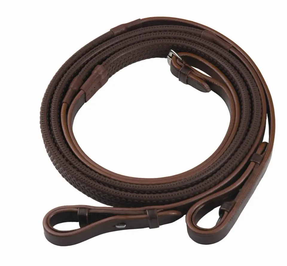 Henri de Rivel Advantage rubberen teugels havana horse