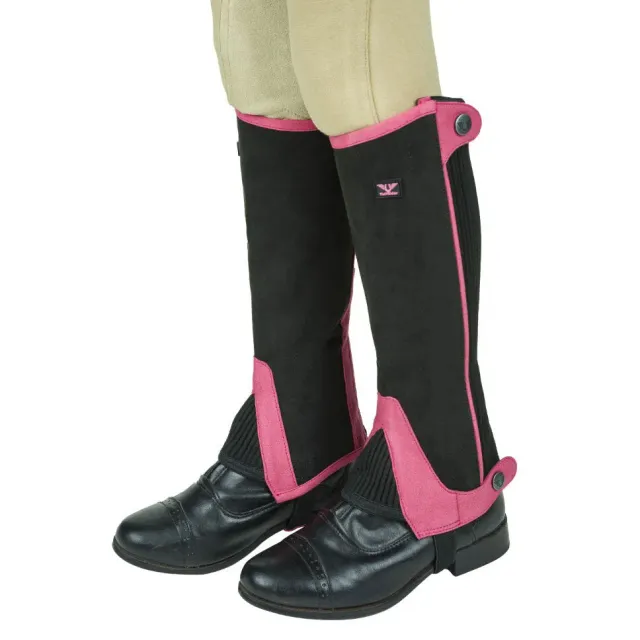 TuffRider Keeneland kinder halve chaps lichtblauw navy