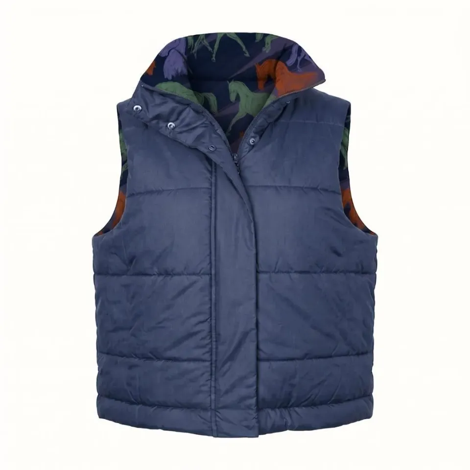 Dapplebay Reversible Puffer bodywarmer Purple Dusk