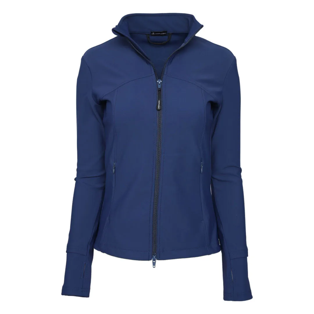 Dapplebay Sport Fit Jacket rijjas navy compressie duimgat