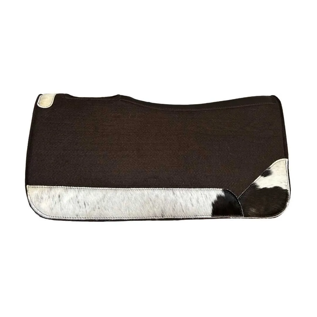 TuffRider Gilded Bloom westernpad bruin 32x32 vilt 1 inch