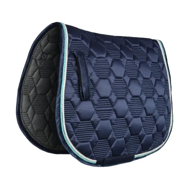 Lettia Honeycomb zadeldek navy STD satijn coolmax