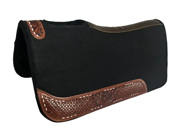 TuffRider Grand Floral western zadelpad 32x32 zwart