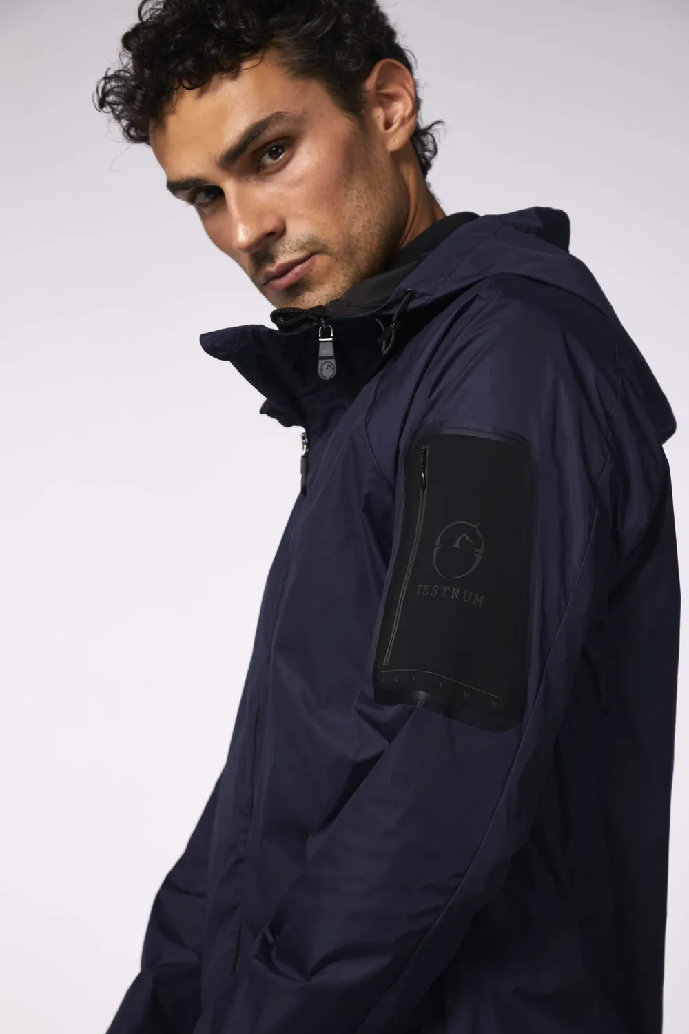 Vestrum Samo jas heren blauw navy waterafstotend