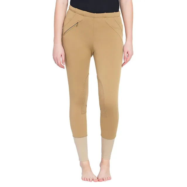 TuffRider Unifleece winter rijbroek dames kniebezet