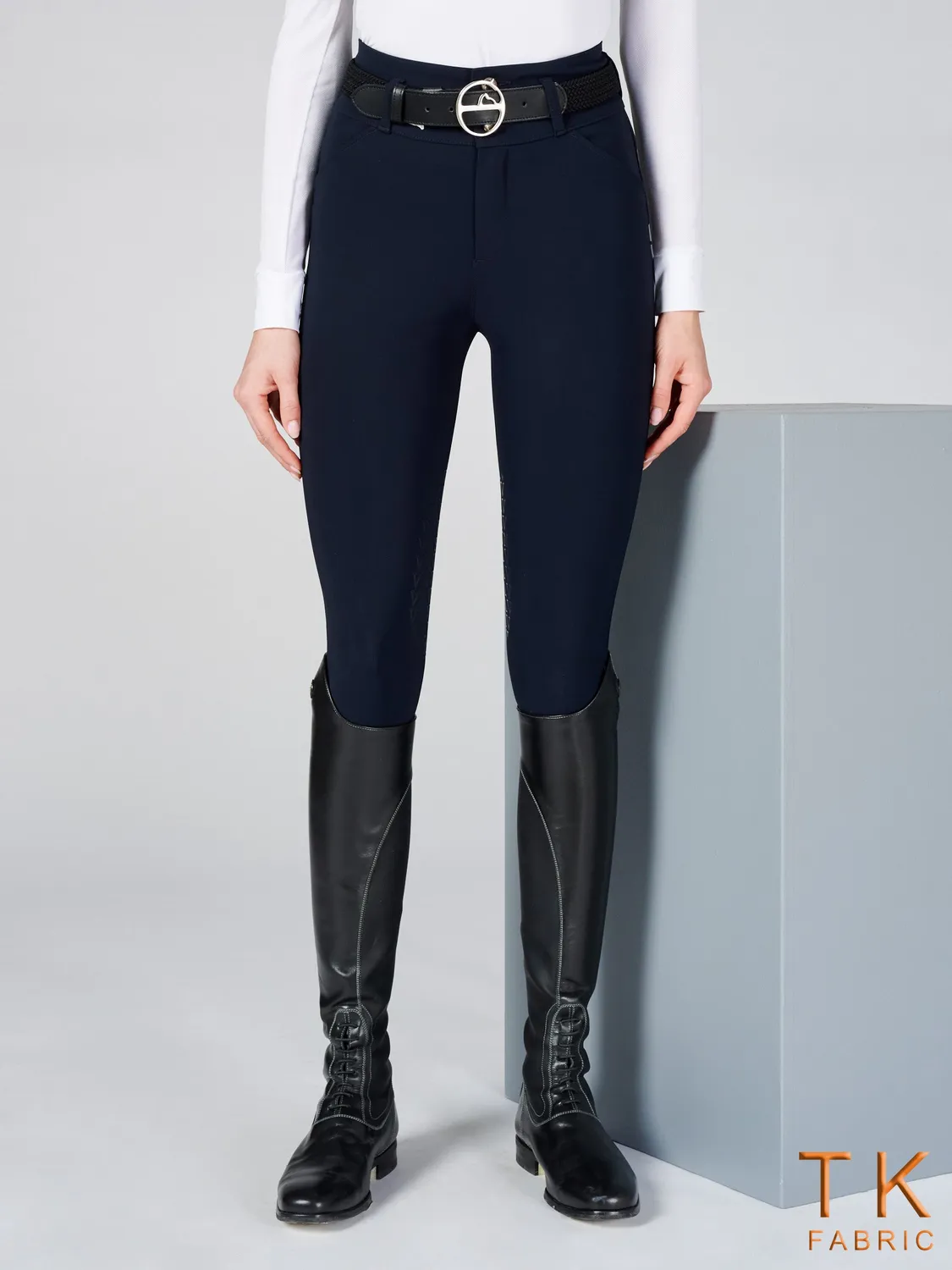 Vestrum Molveno rijbroek kniegrip blauw navy licht