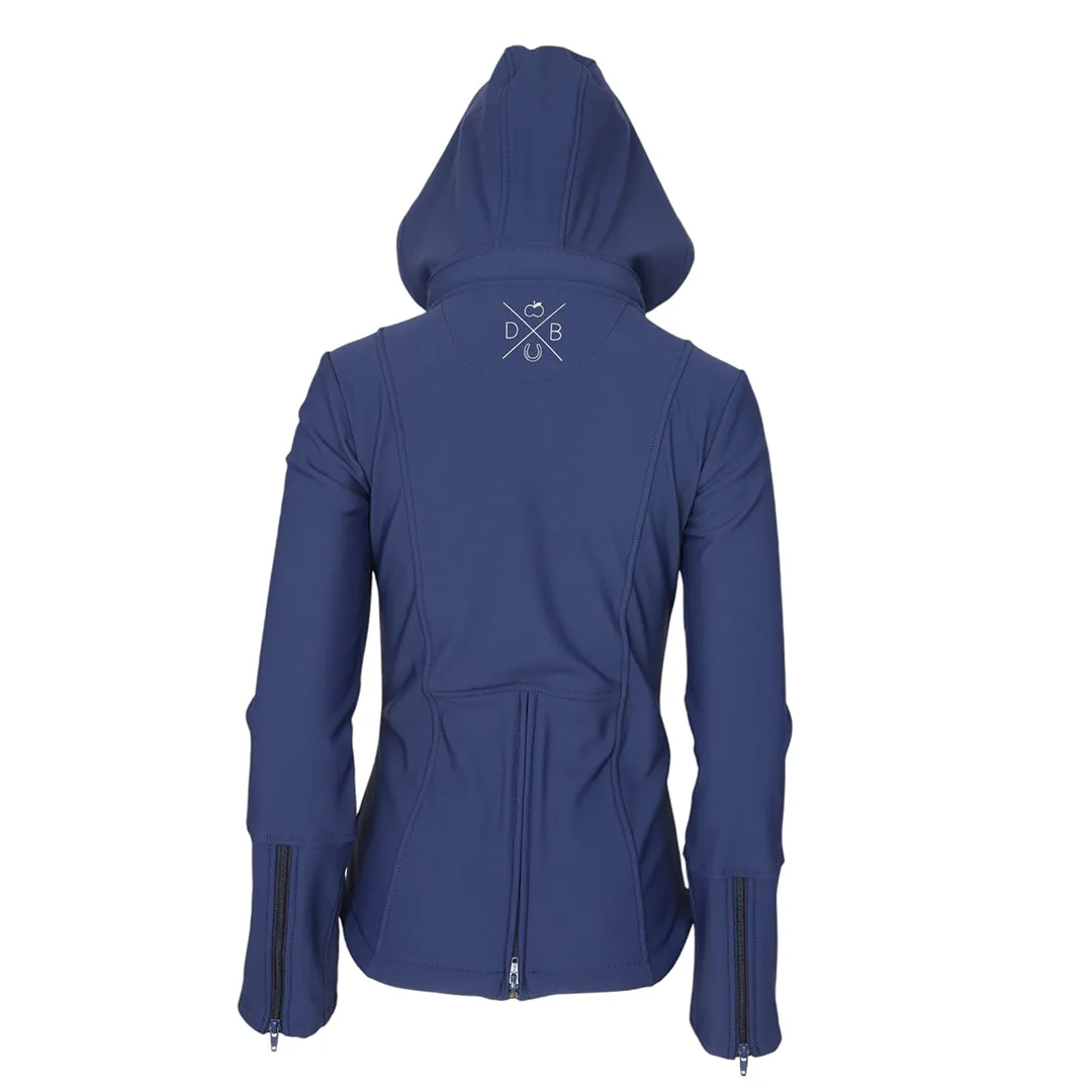 Dapplebay Everyday softshell jas navy fleece afneembare kap