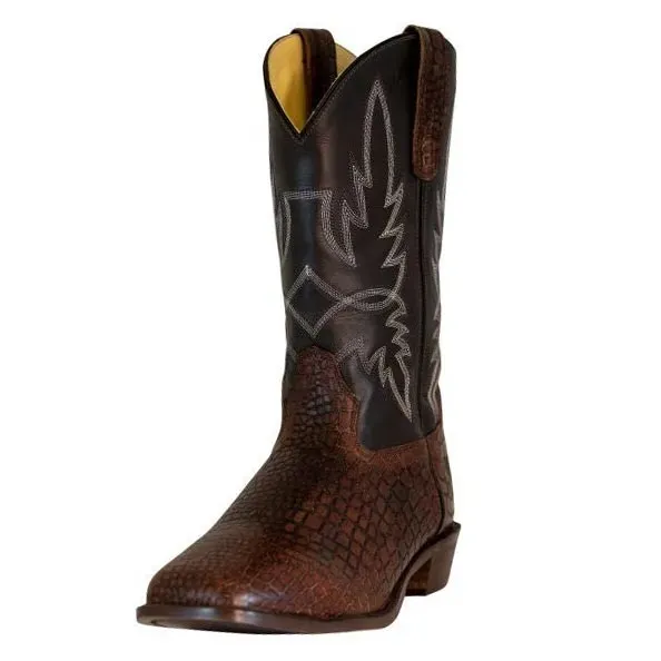 TuffRider Grant western laarzen bruin leer square toe