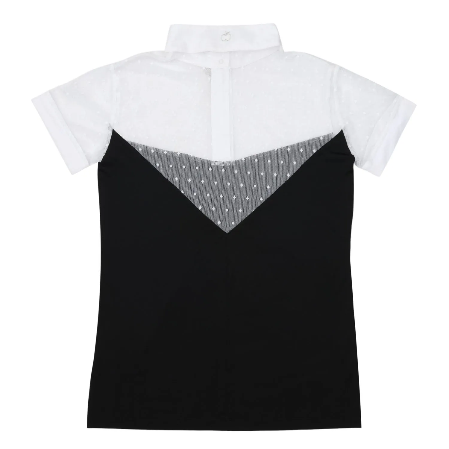 Dapplebay Shine On wedstrijdshirt korte mouw Black/White mesh