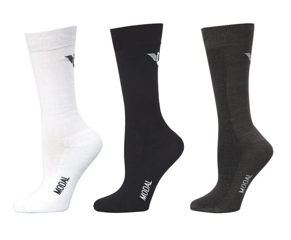 TuffRider Modal kniekousen rijsokken dames 3-pack wit