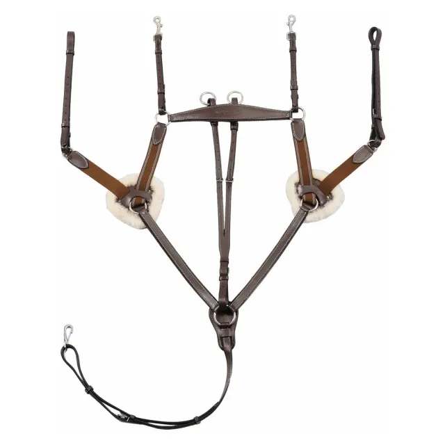 Henri de Rivel Pro 5 Point Elastic borsttuig zwart