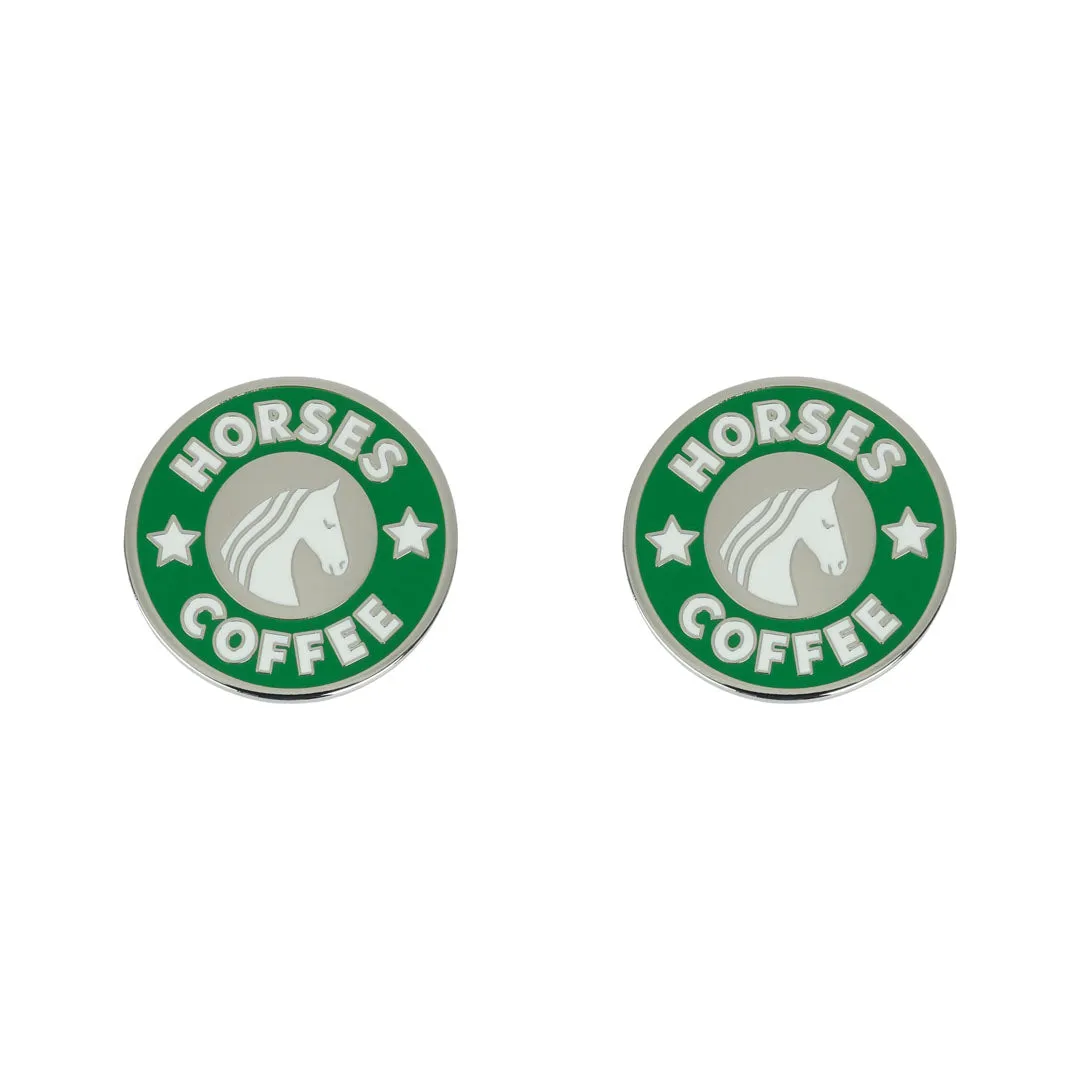 Dapplebay Horses & Coffee startnummer pins one size