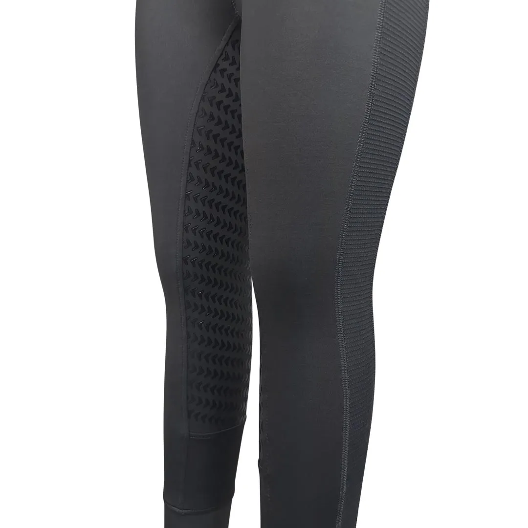 TuffRider Marathon Full Seat rijtight charcoal siliconen