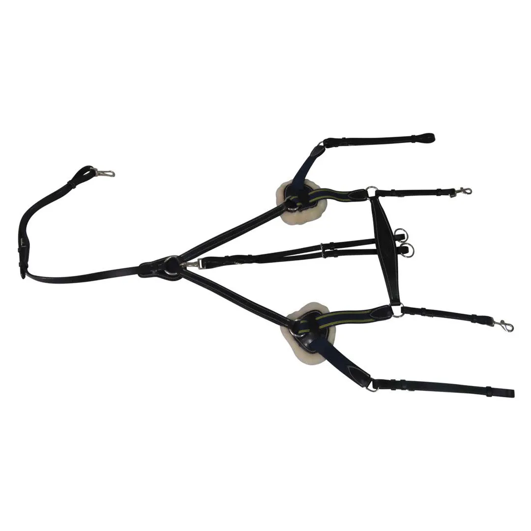 Henri de Rivel Pro 5 Point Elastic borsttuig zwart