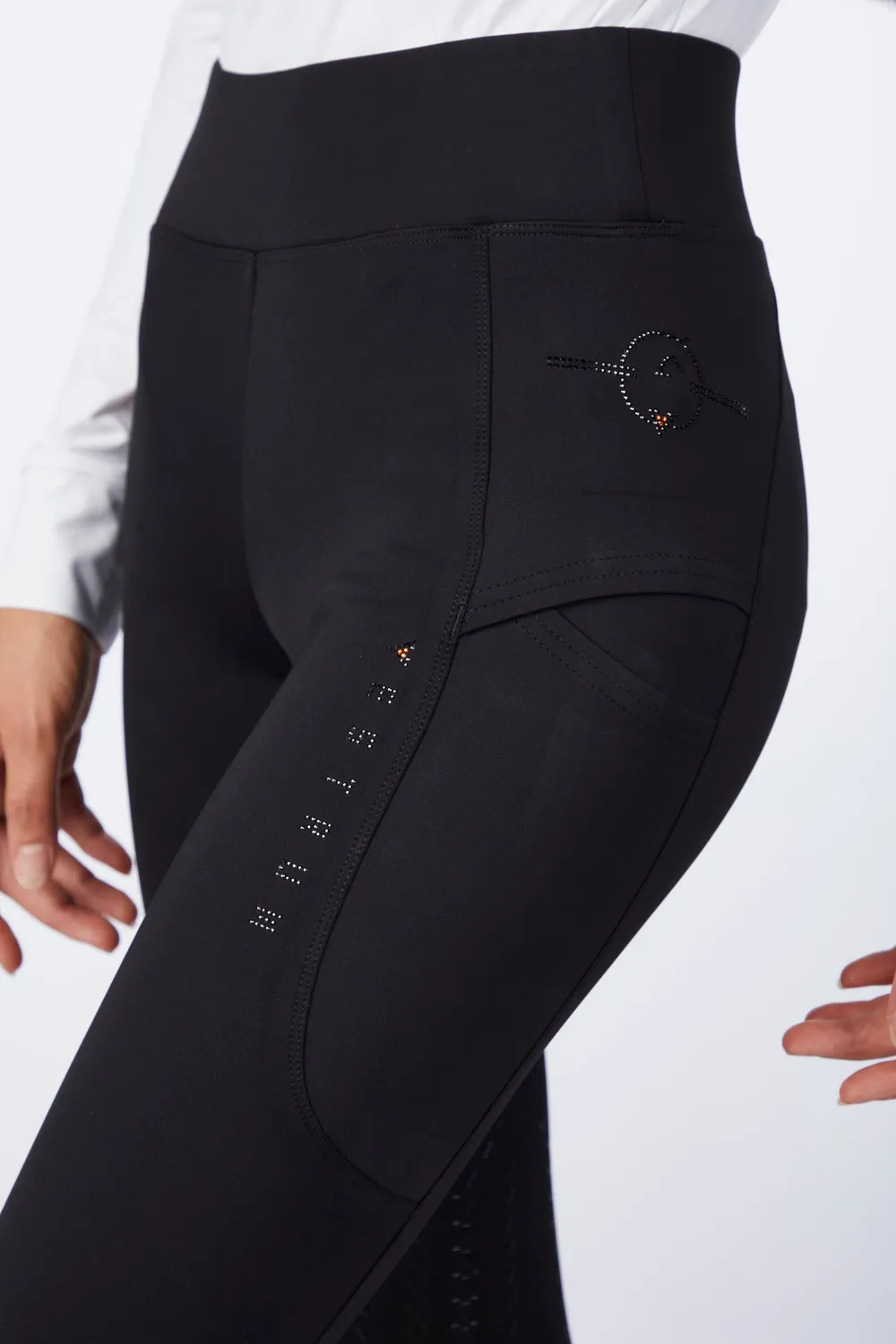 Vestrum Vega rijlegging dames knee grip zwart zakken