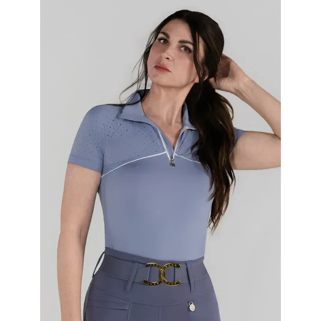 Dapplebay Lady Aircut Rijshirt Ballet Pink Korte Mouw