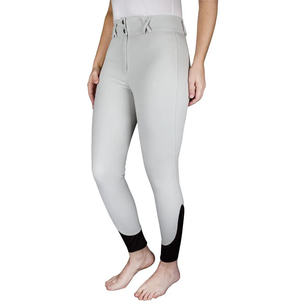 Equine Couture Charlotte Silicone Full Seat rijbroek lichtgrijs