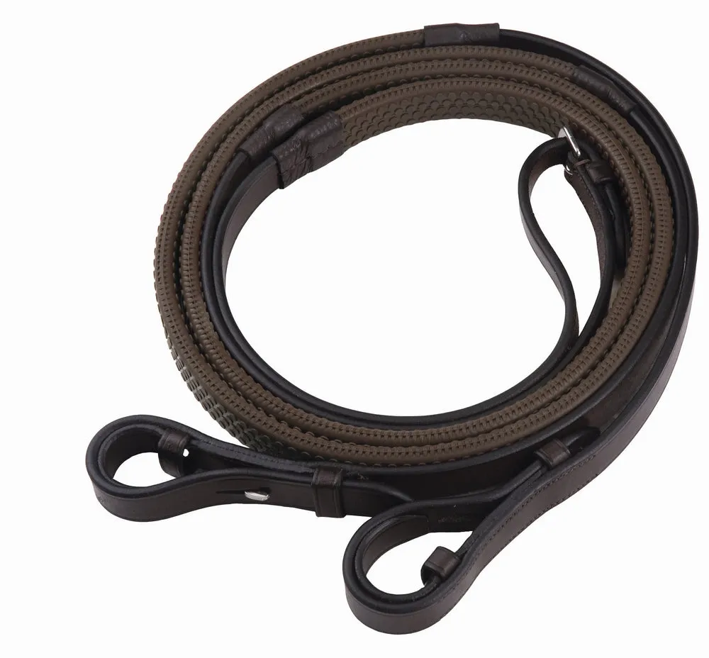 Henri de Rivel Advantage rubberen teugels havana horse